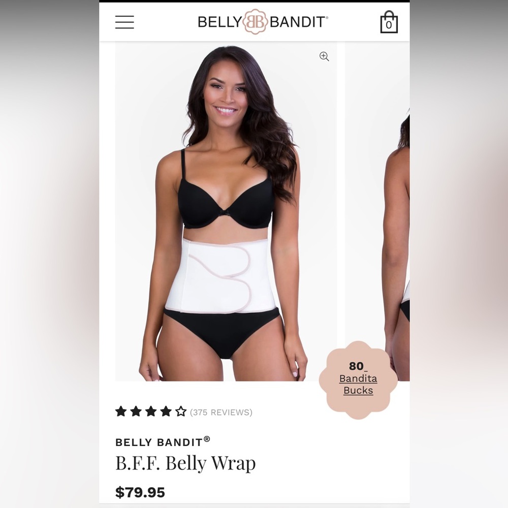 Belly Bandit B.F.F. Belly Wrap XS